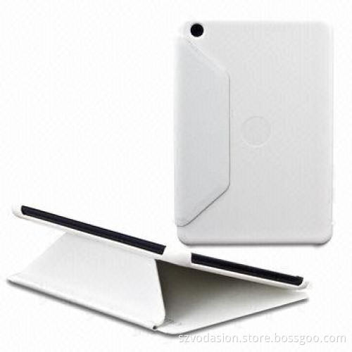 ultra thin leather case for apple ipad mini with wake up and sleep down function